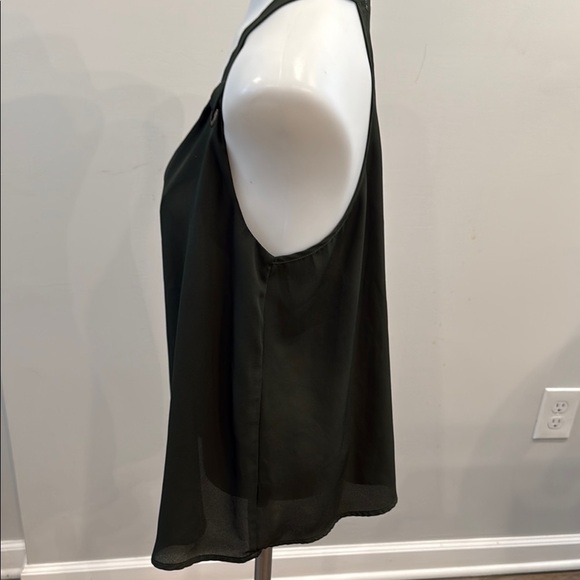 Lily White Small Green Halter Backless Sleeveless Tank Top - Picture 2 of 9